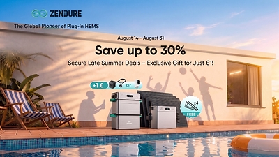 Zendure wprowadza w Europie promocję Sunshine Sale: do 30% rabatu na inteligentne zestawy do magazynowania energii SolarFlow